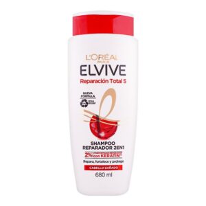 LOREAL PARIS Elvive Total Repair 5 Shampoo, For Dry & Damaged Hair, 680ml شامبو لوريال باريس إلفيف توتال ريبير