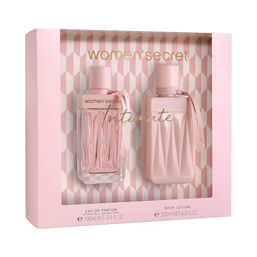 Women secret Intimate Women's Gift Set 2 Items Eau de Parfum 100 ml and Body Lotion of 200 ml مجموعة العناية بالجسم للنساء - Image 2