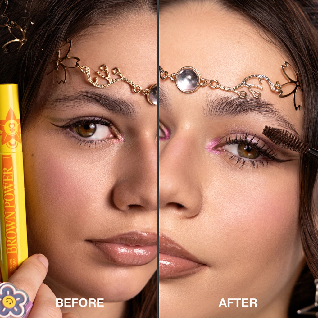 BEAUTY BOMB Mascara Brown Power 01 Brown بيوتي بومب مسكارا بني للعيون - Image 3