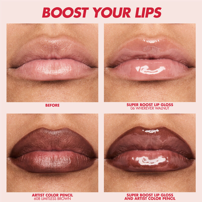 MAKE UP FOR EVER SUPER BOOST LIP GLOSS 12 HOUR MOISTURIZING & PLUMPING LIP GLOSS ميكاب فور إيفر اجمر شفاه لامع - Image 4