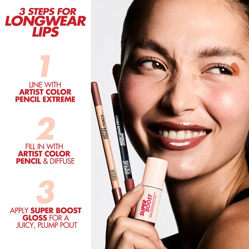 MAKE UP FOR EVER SUPER BOOST LIP GLOSS 12 HOUR MOISTURIZING & PLUMPING LIP GLOSS ميكاب فور إيفر اجمر شفاه لامع - Image 11