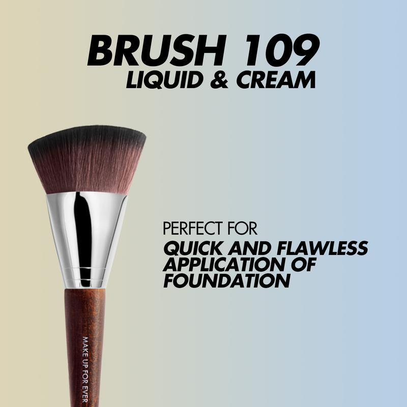 MAKE UP FOR EVER HD SKIN FOUNDATION BRUSH - 109 ميكاب فور إيفر فرشاة كريم الأساس - Image 3