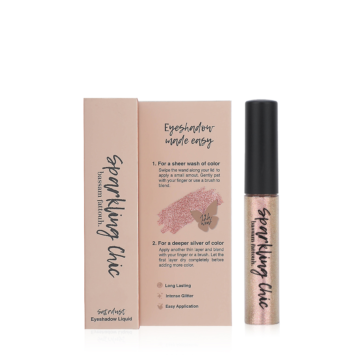 BASSAM FATTOUH Sparkling Chic Eyeshadow - Golden Luster ظلال العيون الأنيقة المتلألئة - Image 3