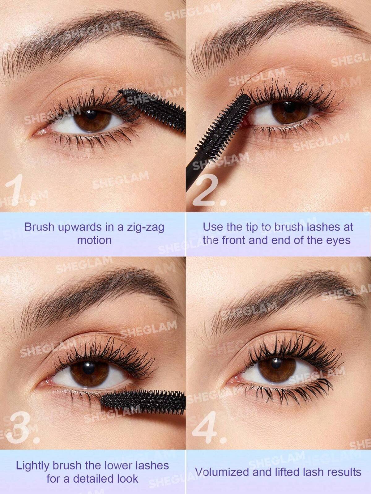 SHEGLAM Flutter Wink Volumizing Mascara - BLACK شي كلام مسكارة مكثفة للرموش - Image 7