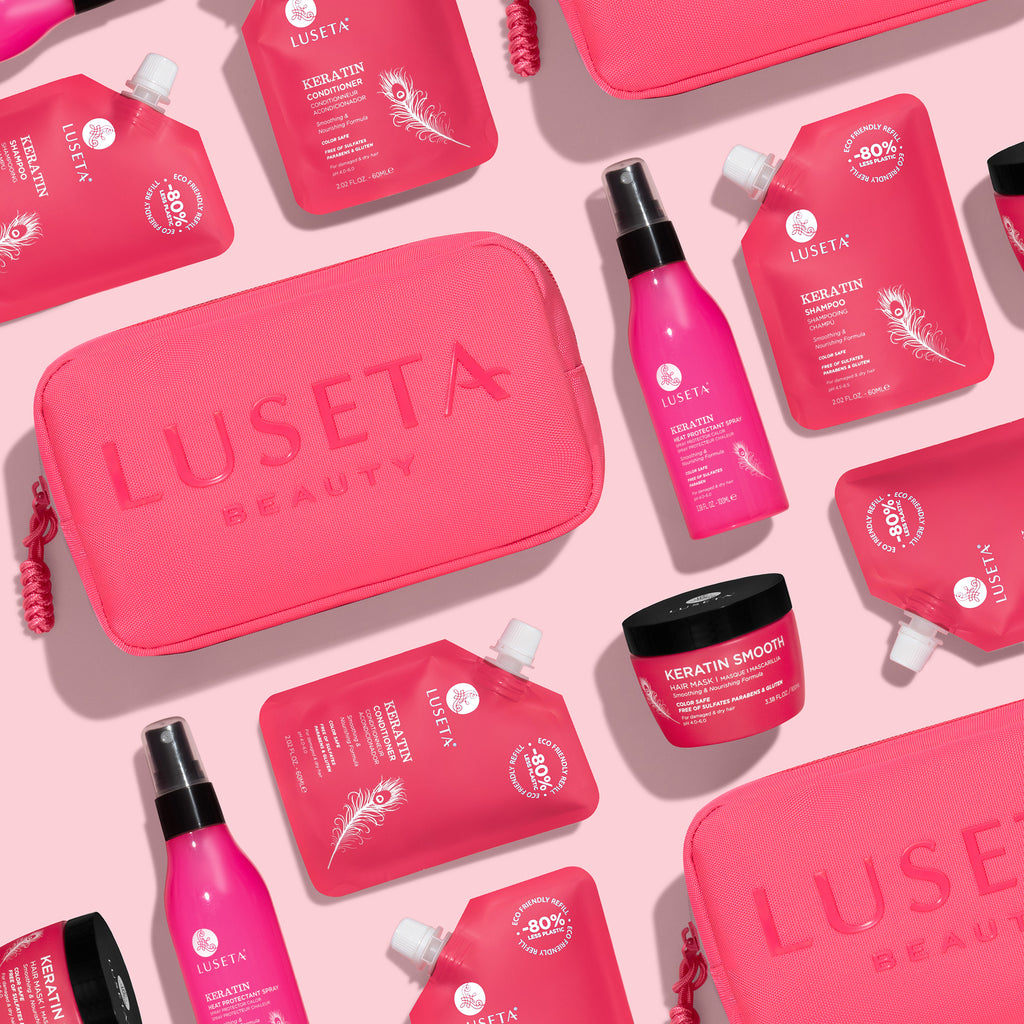 LUSETA keratin jet-set hair smooth kit لوسيتا مجموعة العناية بالشعر - Image 5