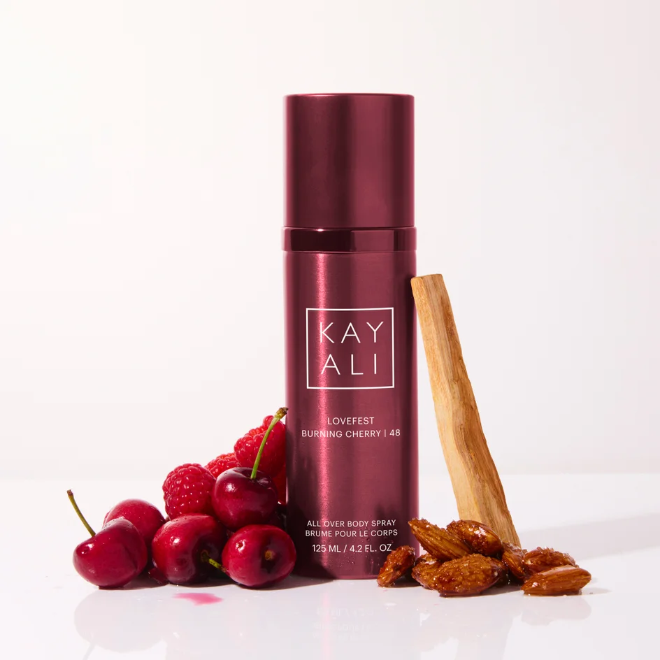 KAYALI Lovefest Burning Cherry 48 All Over Body Spray 125ml خيالي سبراي معطر للجسم - Image 2