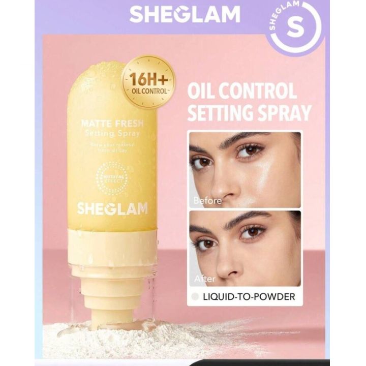 SHEGLAM LOCK’D IN MATTE FRESH SETTING SPRAY سبراي مثبت للمكياج - Image 3