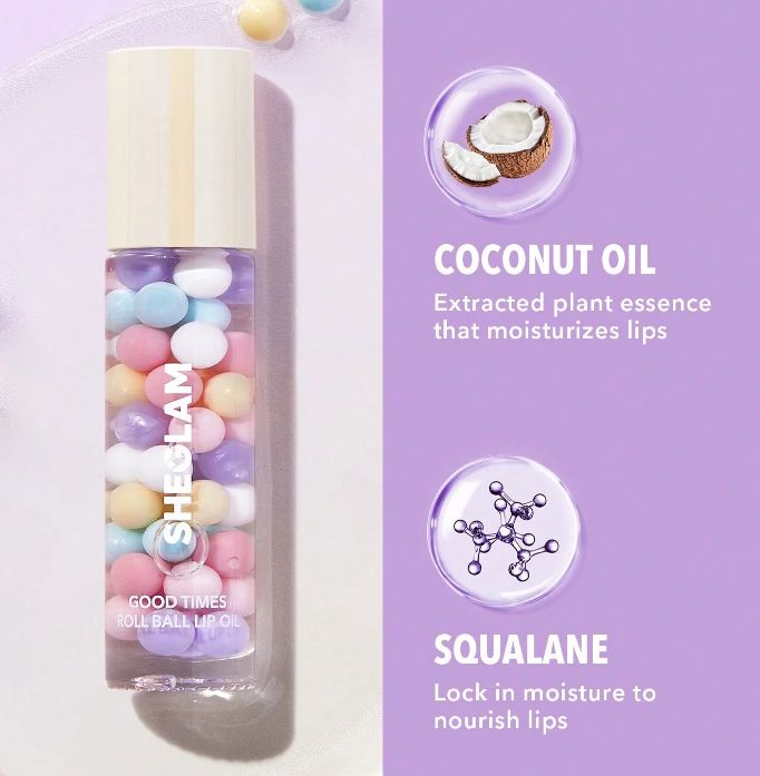 SHEGLAM GOOD TIMES ROLL BALL LIP OIL شيكلام رول مرطب للشفاه - Image 2