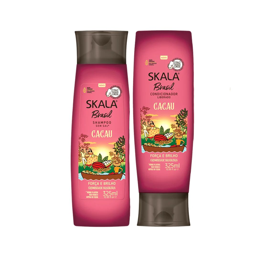 SKALA BRASIL CACAU SHAMPOO & CONDITIONER SET شامبو وبلسم للشعر من سكالا - Image 2