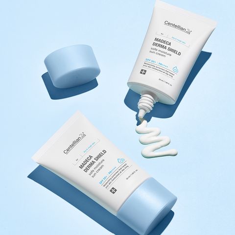 CENTELLIAN MADECA DERMA SHIELD SAFE MOISTURE SUN CREAM 50ml واقي شمس للبشرة من سنتليان - Image 2