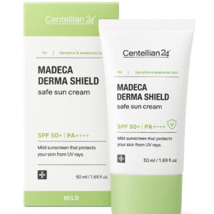 CENTELLIAN24 MADECA DERMA SHIELD SAFE SUN CREAM 50ml واقي شمس للبشرة من سنتليان