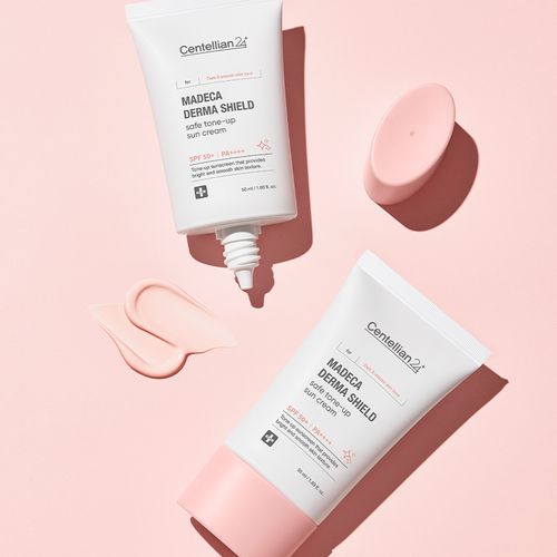 CENTELLIAN24 MADECA DERMA SHIELD SAFE TONE-UP SUN CREAM 50ml واقي شمس للبشرة من سنتليان - Image 2