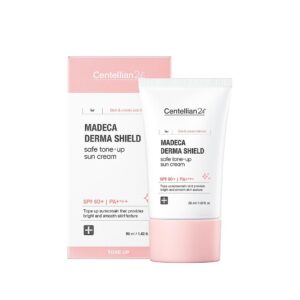 CENTELLIAN24 MADECA DERMA SHIELD SAFE TONE-UP SUN CREAM 50ml واقي شمس للبشرة من سنتليان