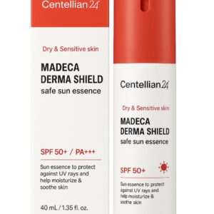 CENTELLIAN24 MADECA DERMA SHIELD SAFE SUN ESSENCE 40ml  واقي شمس للبشرة من سنتليان