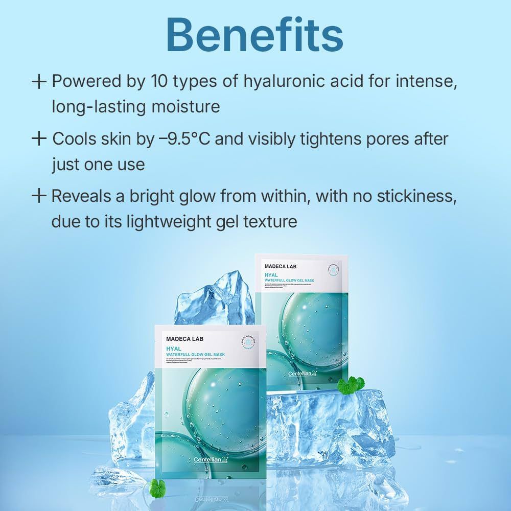 CENTELLIAN 24 MADECA LAB HYAL WATERFULL GLOW GEL MASK ماسك ورقي للبشرة من سنتليان - Image 3