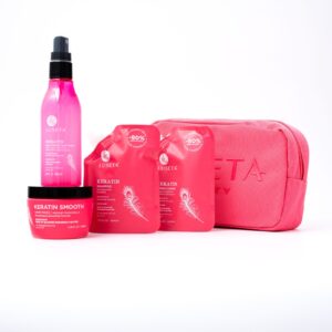 LUSETA keratin jet-set hair smooth kit لوسيتا مجموعة العناية بالشعر