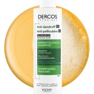 VICHY DERCOS TECHNIQUE ANTI-DANDRUFF DERMATOLOGICAL SHAMPOO 200ml شامبو ضد القشرة