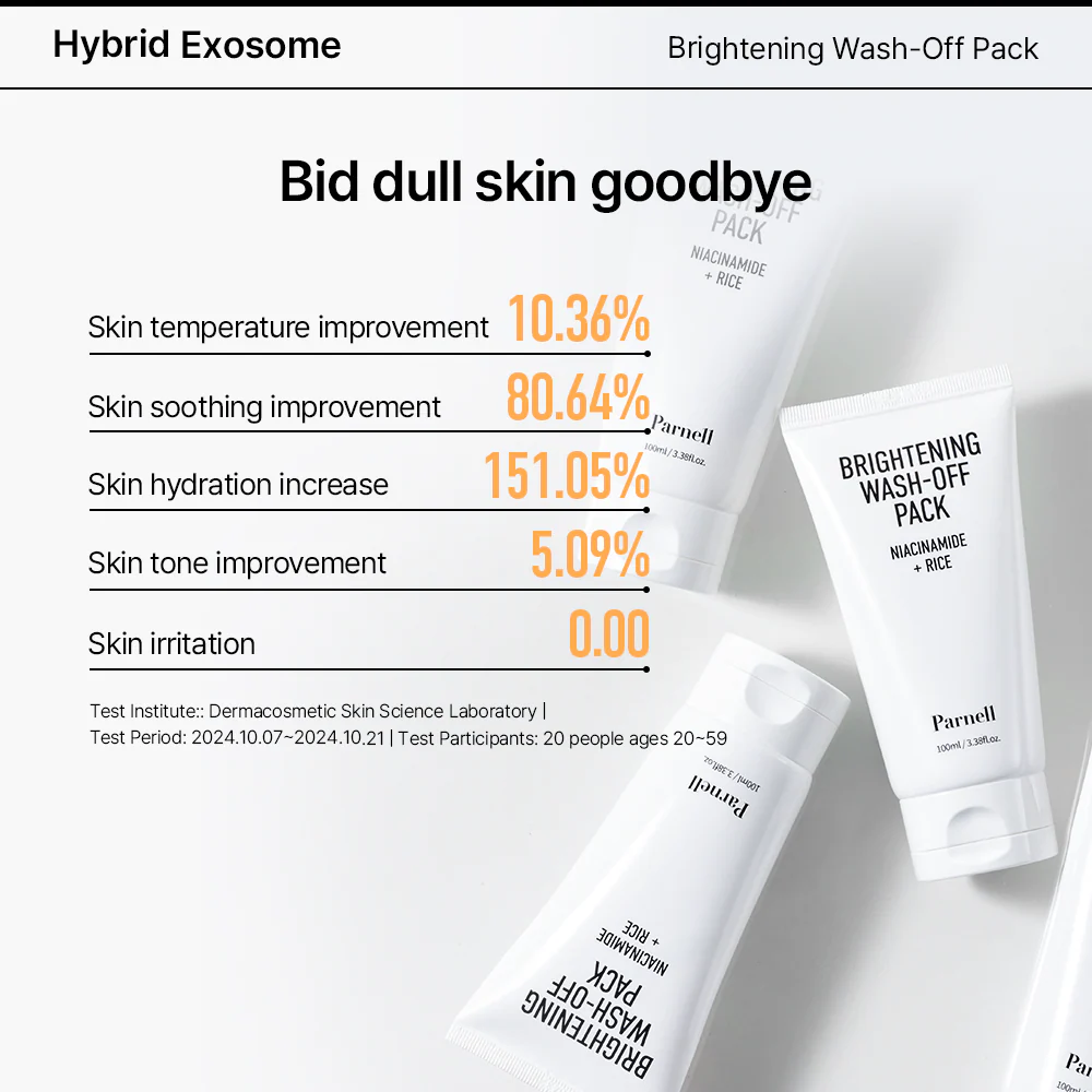 PARNELL Brightening Wash-Off Pack 100ml ماسك تفتيح و ترطيب البشرة - Image 4