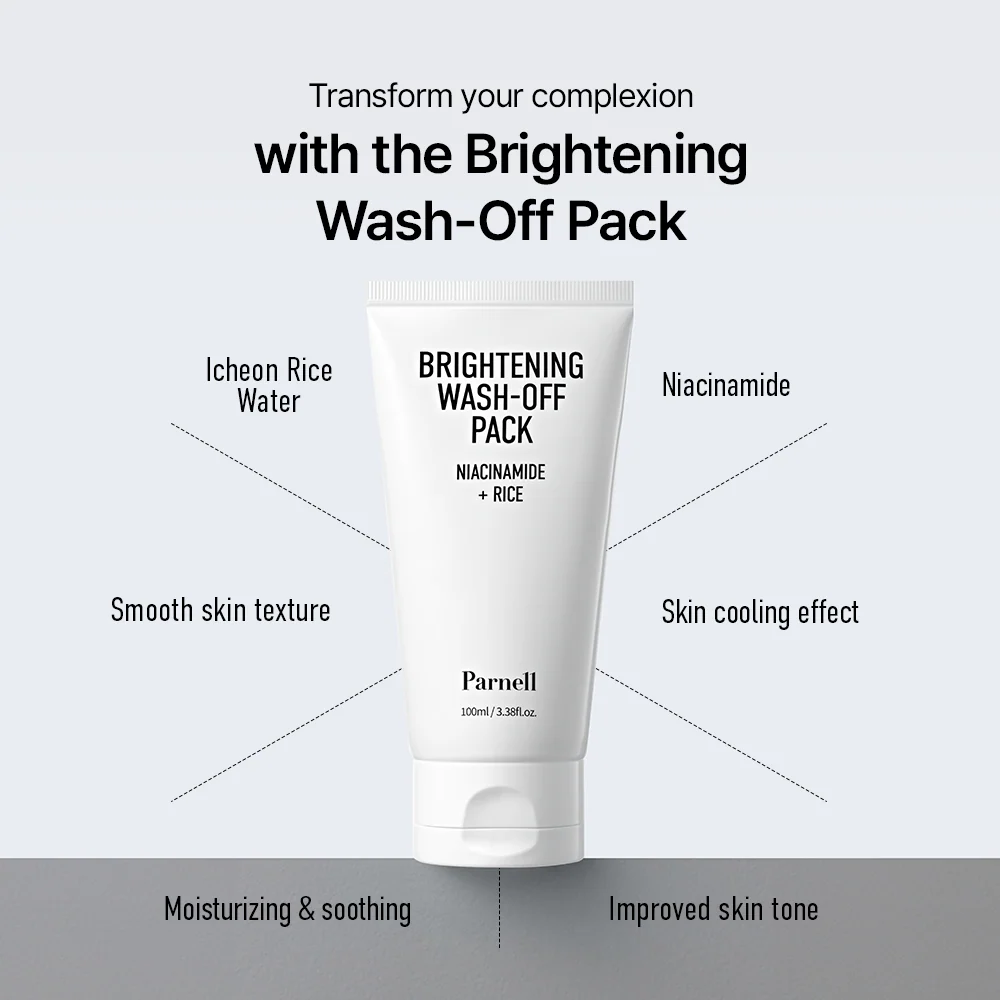PARNELL Brightening Wash-Off Pack 100ml ماسك تفتيح و ترطيب البشرة - Image 2