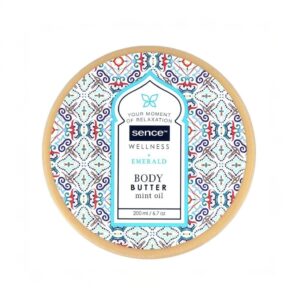 SENCE EMERALD BODY BUTTER MINT OIL 200ML زبدة الجسم "سنس أوف ويلنس" بلون الزمرد