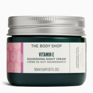 THE BODY SHOP Vitamin E Nourishing Night Cream 50ml ذا بدي شوب كريم ليلي للبشرة