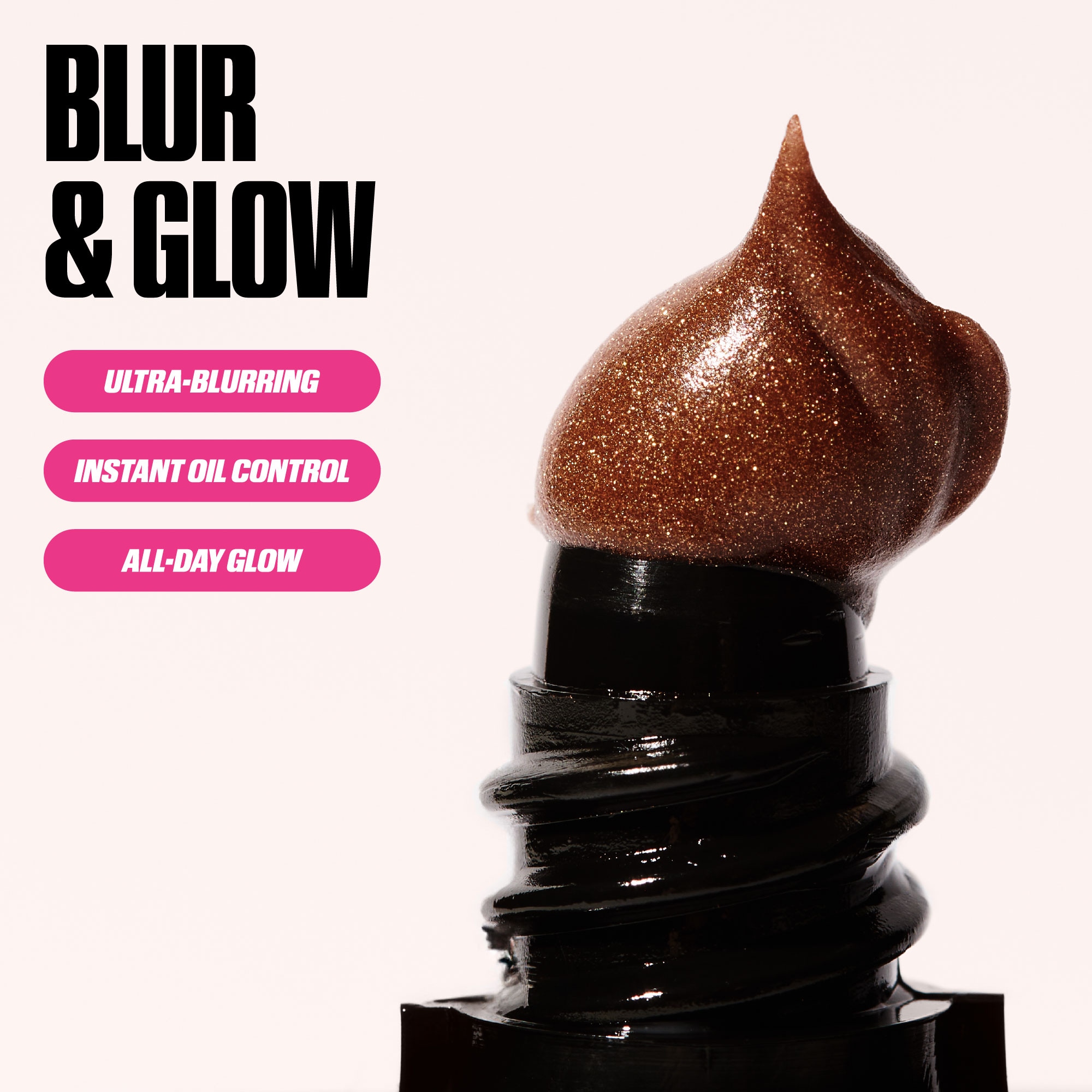 HUDA BEAUTY Easy Blur Silicone-Free Smoothing & Pore-Minimizing Primer - Bronze Fudge 30ml هدى بيوتي برايمر برونزي يخفي المسام للبشرة - Image 3