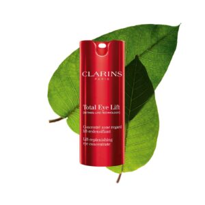 CLARINS Total Eye Lift Eye Cream Refill for Firming, Wrinkles, Dark Circles+ Puffiness 15ml كلارنس كريم العيون توتال آي ليفت لإعادة التعبئة لشد البشرة، وعلاج التجاعيد، والهالات السوداء، والانتفاخات