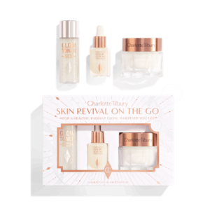 CHARLOTTE TILBURY SKIN REVIVAL ON THE GO LIMITED EDITION SKINCARE KIT تشارلوت سيت العناية بالبشرة اصدار محدود