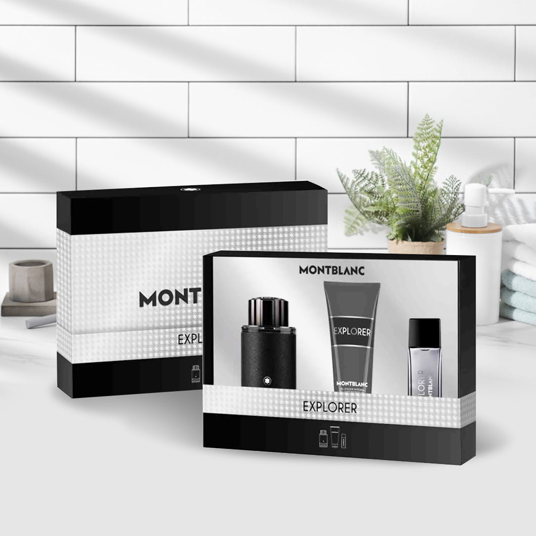 MONTBLANC EXPLORER EAU DE PARFUM 100ML GIFT SET مونت بلانك بكج هدايا - Image 3