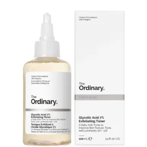 THE ORDINARY Glycolic Acid 7% Exfoliating Toner 100ml تونر مقشر بحمض الجليكوليك