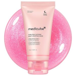 MEDICUBE PDRN Caffeine Overnight Wrapping Peel Off Facial Mask 75ml مدكيوب ماسك ليلي للبشرة