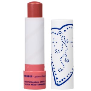 KORRES MEDITERRANEAN GRAPE Lip Balm tinted neutral purple مرطب شفاه كوريس بالعنب بلون بنفسجي محايد