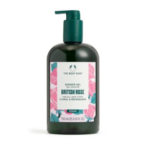 THE BODY SHOP BRITISH ROSE SHOWER GEL 750ml غسول للجسم بخلاصة الورد من ذا بدي شوب