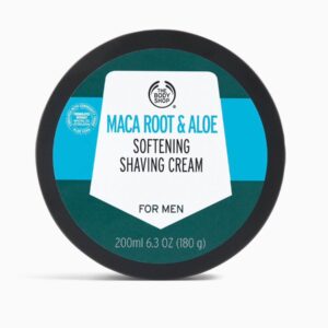 THE BODY SHOP MACA ROOT & ALOE SOFTENING SHAVING CREAM 200ml كريم الحلاقة للرجال من ذا بدي شوب
