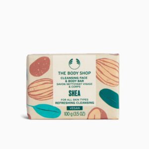 THE BODY SHOP SHEA CLEANSING FACE & BODY BAR 100g صابونة منظفة للوجه والجسم من ذا بدي شوب
