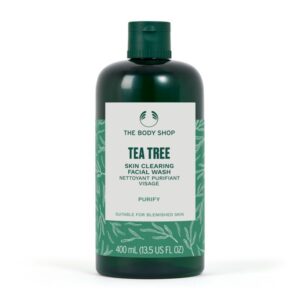 THE BODY SHOP TEA TREE SKIN CLEARING FACIAL WASH 400ml غسول شجرة الشاي للبشرة من ذا بدي شوب
