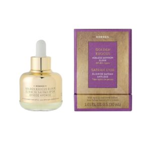 KORRES GOLDEN KROCUS AGELESS SAFFRON ELIXIR SAFRAN D'OR 30ml سيروم الزعفران اليوناني للعناية بالبشرة من كوريس