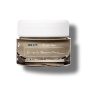 KORRES BLACK PINE Plump-Up Sleeping Facial Cream 40ml كريم لبشرة اكثر امتلاء من كوريس بلاك باين