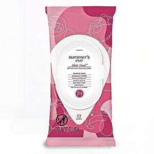 SUMMERS EVE sheer floral cleansing cloths 32 CLOTH سمر ايف مناديل مطهرة للمناطق الحساسة
