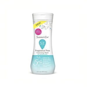 SUMMERS EVE Fragrance free cleansing wash 444ml سمرز ايف غسول مناطق حساسة