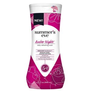 Summers Eve Amber Nights cleansing wash 444ml NEW LOOKسمرز ايف غسول مناطق حساسة