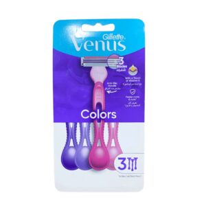 GILLETTE VENUS SIMPLY 3+ BLADES COLORS جيليت فينوس ماكينة حلاقة الشعر للنساء