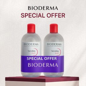 BIODERMA Sensibio H2O Micellar Cleaning 500ml 1+1 Special Offer بايودرما مزيل ميكاب بعرض خاص