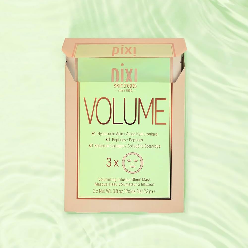 PIXI SKINTREATS VOLUME VOLUMIZING INFUSION SHEET MASK - 3 PIECE مجموعة ماسكات ورقية للعناية بلبشرة من بيكسي - Image 2