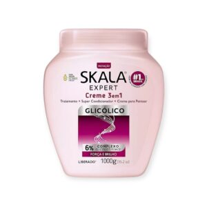 SKALA Expert Glicolico 3 in 1 Cream – Treatment + Conditioner + Leave-In – 1000g معالج الشعر 3 في 1 من سكالا