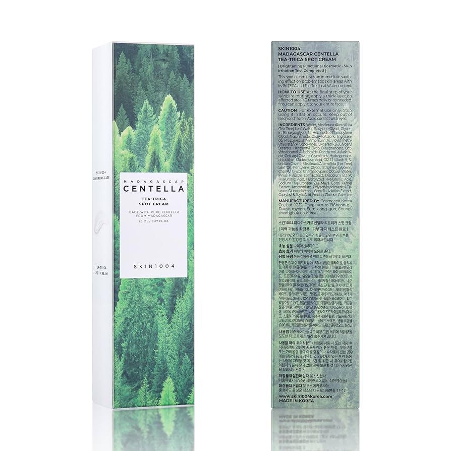 SKIN1004 MADAGASCAR CENTELLA TEA TRICA SPOT SKIN CREAM 20ml كريم شجرة الشاي للعناية بالبشرة - Image 2