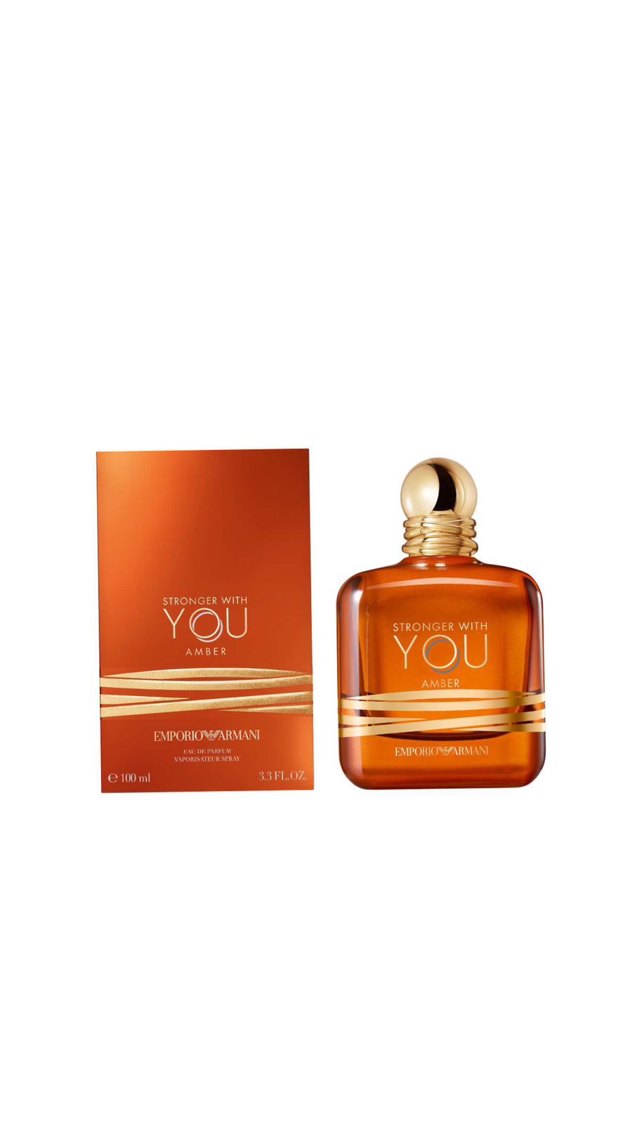 ARMANI EMPORIO STRONGER WITH YOU AMBER EAU DE PARFUM 100ml أرماني عطر للرجال - Image 2