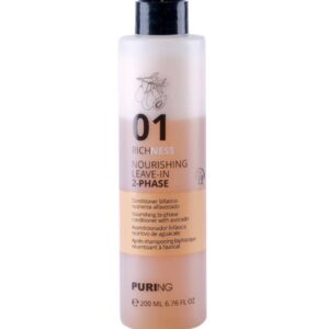 PURING RICHNESS 01 NOURISHING LEAVE-IN 2-PHASE 200ml ليف إن مغذي ومرطب للشعر الجاف من بيورنك