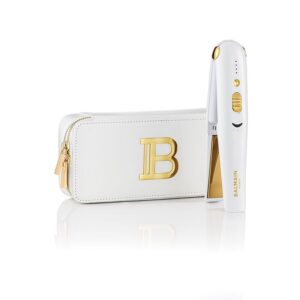 BALMAIN HAIR TITANIUM CORDLESS STRAIGHTENER GOLD & WHITE مكواة شعر لاسلكية من بالمان