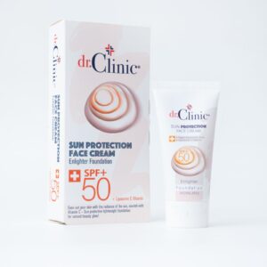 DR.CLINIC SUN PROTECTION FACE CREAM ENLIGHTER FOUNDATION دكتور كلينك واقي شمس + كريم اساس للبشرة